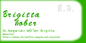 brigitta wober business card